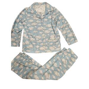 Nick & nora kids 4t cloud pajama set flannel boys girls unisex